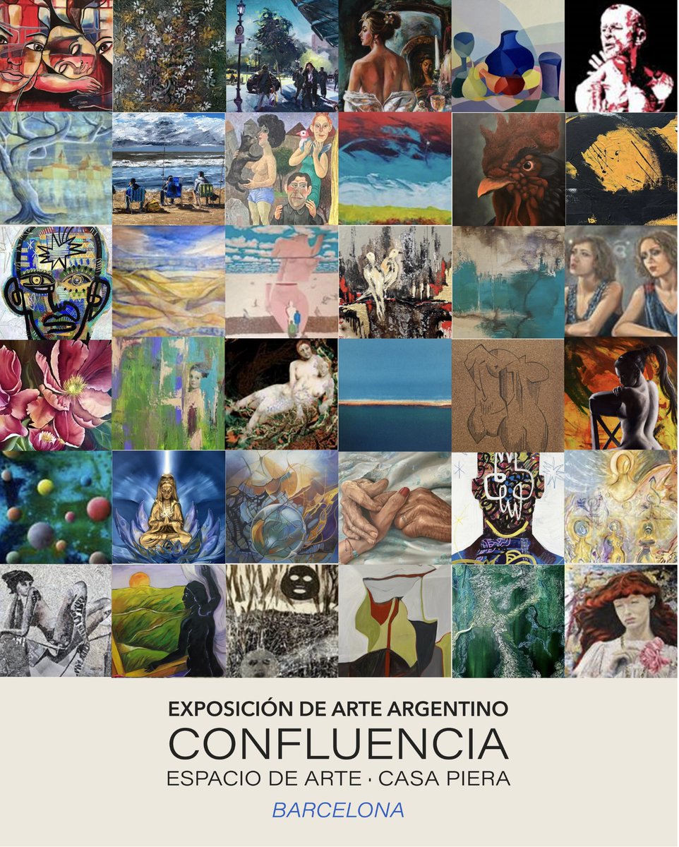 NUEVA EXPOSICIÓN DE ARTE ARGENTINO EN LA GALERÍA DE ARTE DE CASA PIERA! "CONFLUENCIA" se inaugura el próximo jueves 25 de julio a las 18h :)