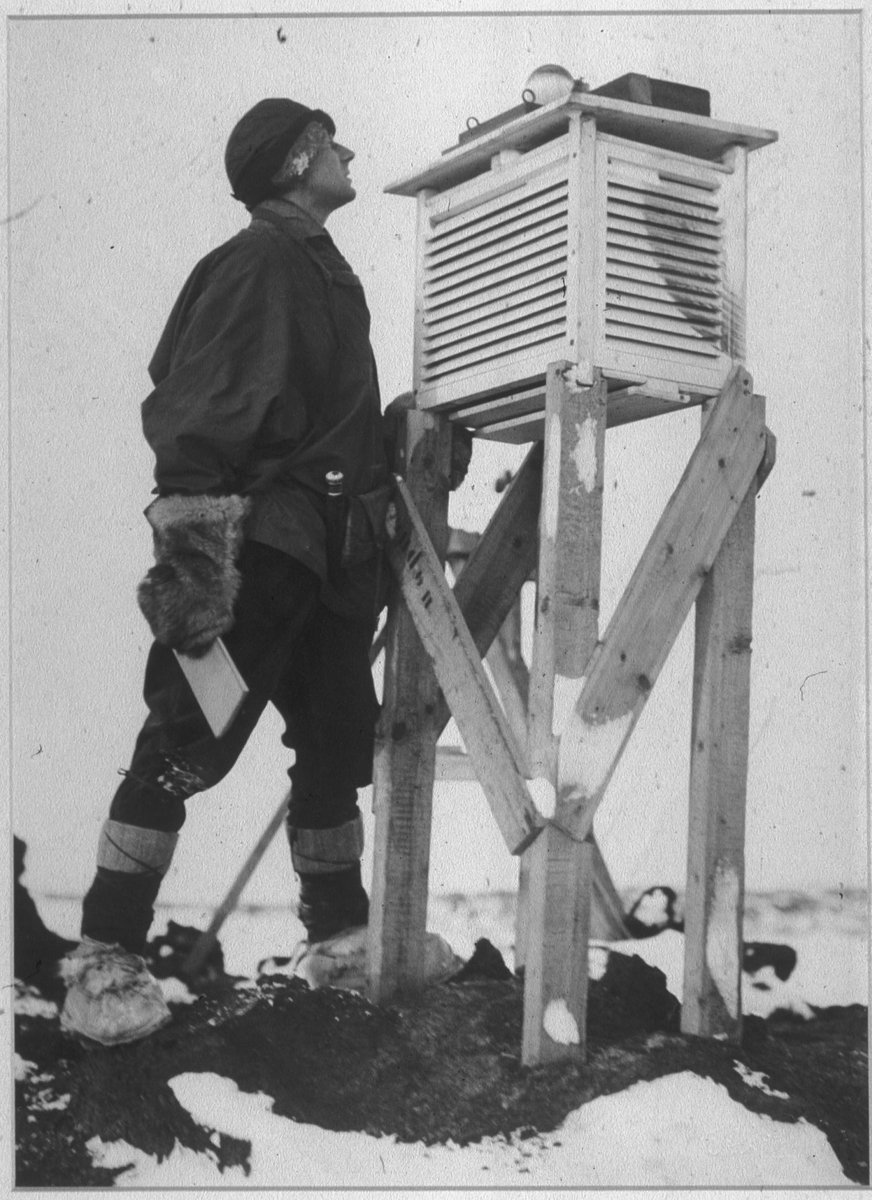SGUL Museum, Archives & Special Collections (@collectionssgul) on Twitter photo Weather station at Antarctica during Terra Nova expedition, c.1910. Edward Wilson, <a href="/StGeorgesUni/">St George's, University of London (1752-2024)</a> alumnus, was born #OTD 1872. Photograph by Herbert Ponting Weather station at Antarctica during Terra Nova expedition, c.1910. Edward Wilson, <a href="/StGeorgesUni/">St George's, University of London (1752-2024)</a> alumnus, was born #OTD 1872. Photograph by Herbert Ponting