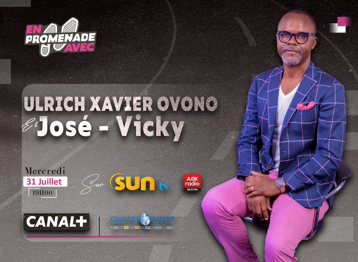 EsBi_Media's tweet photo. 🚶🏽Une promenade avec le Magistrat Ulrich Xavier Ovono Ondoua dans la ville de #Yaoundé. Ça vous dit!?🤭
🔥En Promenade Avec..., #saison 3, #édition 3, c'est ce mercredi 31 juillet, dès 19h00, en simultané sur Sun+ TV (canal 327 sur le bouquet #canalsat) et ABK Radio. https://t.co/LedoK28aRS
