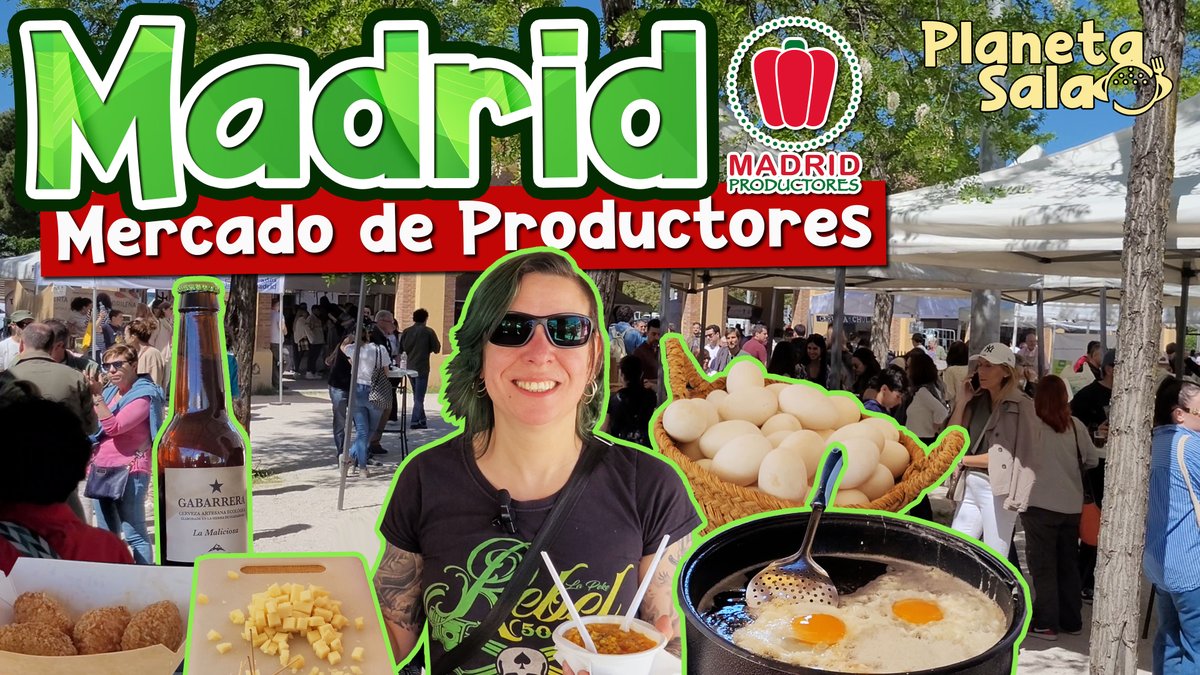 Mercado de Productores Madrid: Planazo Domingo GRATIS! 😜
Puedes tomar el aperitivo y picotear, escuchar música en directo y compras productos directamente a los productores 🍻🧀🫑🍅
Aquí tenéis el video:

youtube.com/c/PlanetaSalao

#mercadodeproductores #mercadodeproductoresmadrid