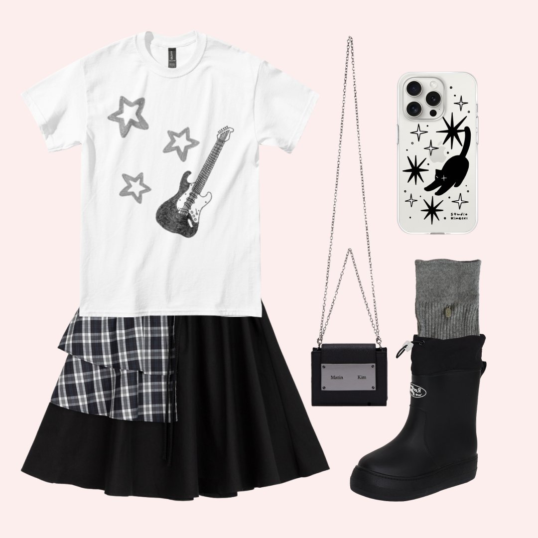 LOOK 4

티셔츠 
하얀잡화점(<a href="/0_362_1/">하얀</a>) - 락스타 별 티셔츠
폰케이스 
스튜디오기메띠(<a href="/kimeccl/">기메띠</a>) - 반짝반짝 깜냥이 폰케이스

👉🏻 abit.ly/enrrai