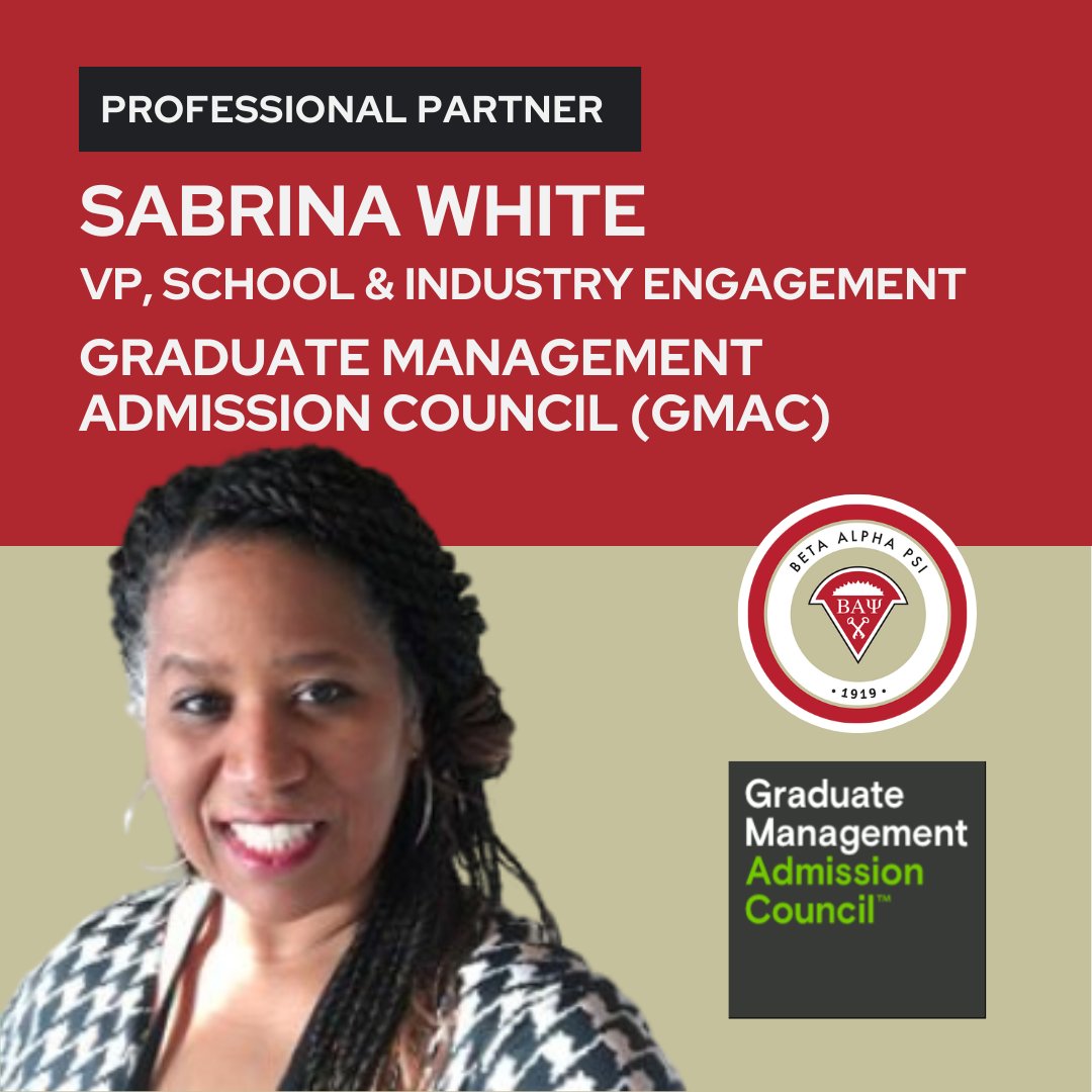 🌟 **Professional Partner Tuesday Spotlight** 🌟

On this Professional Partner Tuesday, we're thrilled to spotlight an incredible supporter: Sabrina White, VP of School and Industry Engagement at GMAC.  🌟 ow.ly/OBtR50R1lHu
