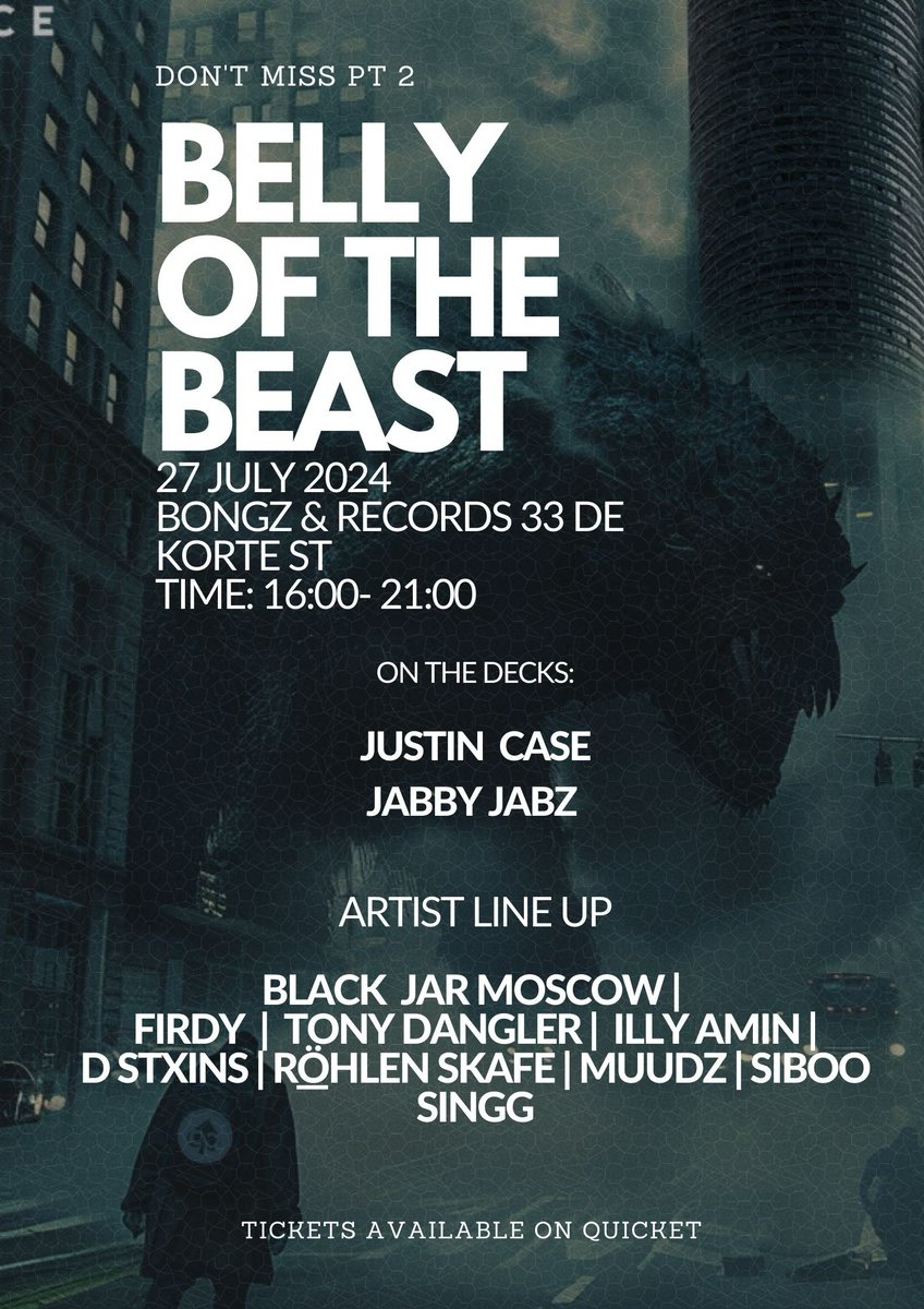 BlackAce_za's tweet photo. There's A LOT OF HEAT in the BELLY OF THE BEAST π€π€ THIS Saturday we do the most once again π¦we going APE SHXT
Do best and get your free ticket here ππΎππΎππΎ
https://t.co/70kepSME3P
#BellyOfTheBeast #MaliYePhepa #NeverReady https://t.co/ytpnz0LcKk