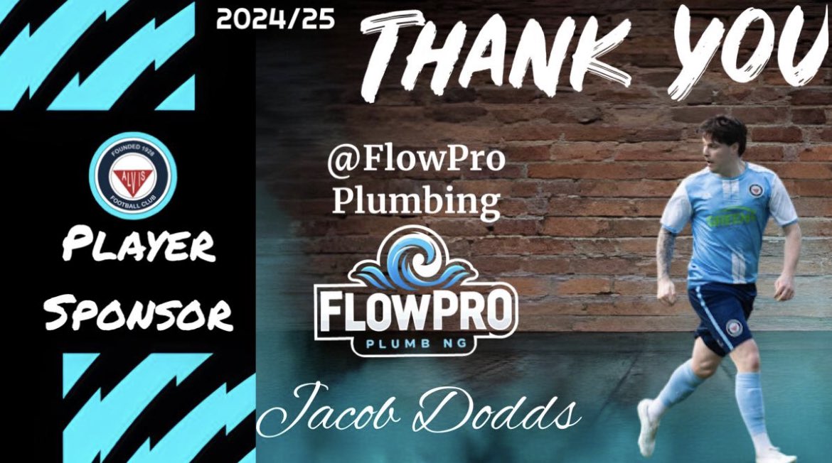 CovAlvis's tweet photo. PLAYER SPONSOR

Jacob Dodds 

Thanks to all for at FLOWPRO Plumbing for their sponsorship of Jacob, big season ahead for Jacob in the middle of the park! 

#Tankmen https://t.co/HnLT8QiYD2