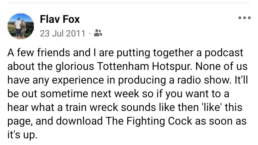 13 years ago today...