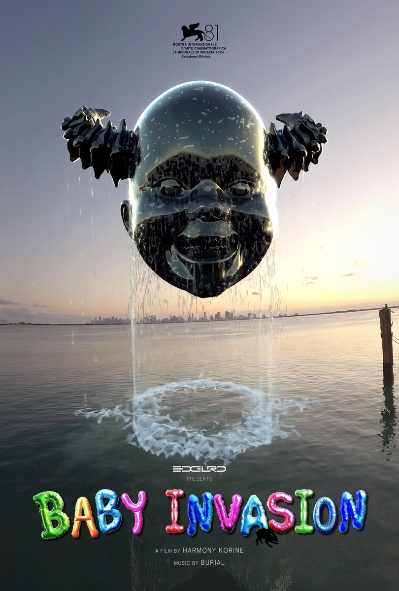 Variety's tweet photo. A new Harmony Korine film titled "Baby Invasion," with an original score from Burial, will premiere out of competition at Venice Film Festival. https://t.co/TFIvnQUjKE https://t.co/43J4noHRAQ
