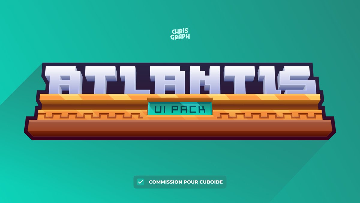I make the Atlantis UI Pack Logo for CUBOIDE !

Thanks <a href="/Min0w_/">Min0w | Webdesigner & Minecraft Creator</a> for this commission

Discord : discord.gg/fE8sQ75nwD
Portfolio : behance.net/chrisgraph

#minecraft #Logo #designers #discord #atlantis
