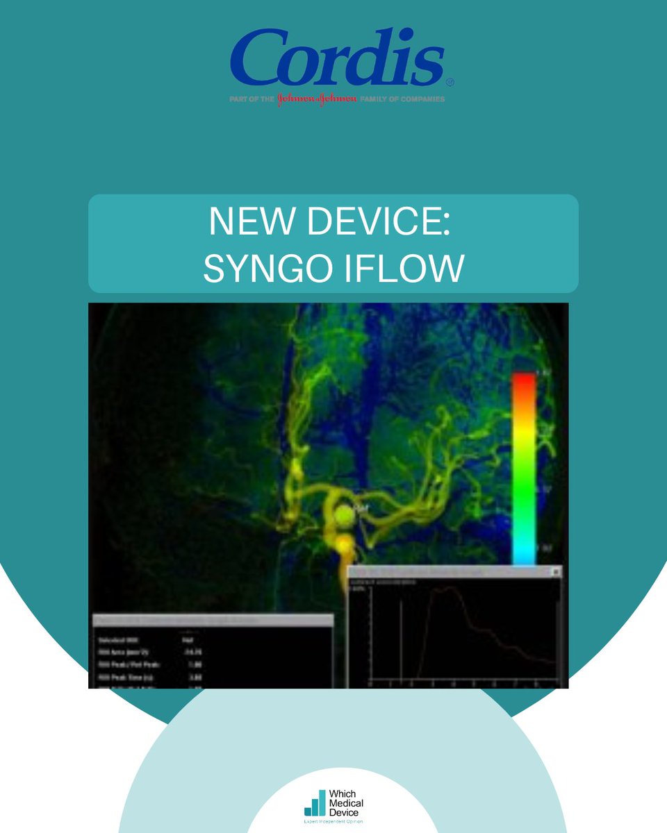 First to market in 2009, syngo iFlow visualises a complete DSA run in a colour-coded image at the press of a button. Clinicians can evaluate inflow/outflow of contrast in any region, viewing blood flow parameters like time to maximal opacification.

shorturl.at/NZqw5