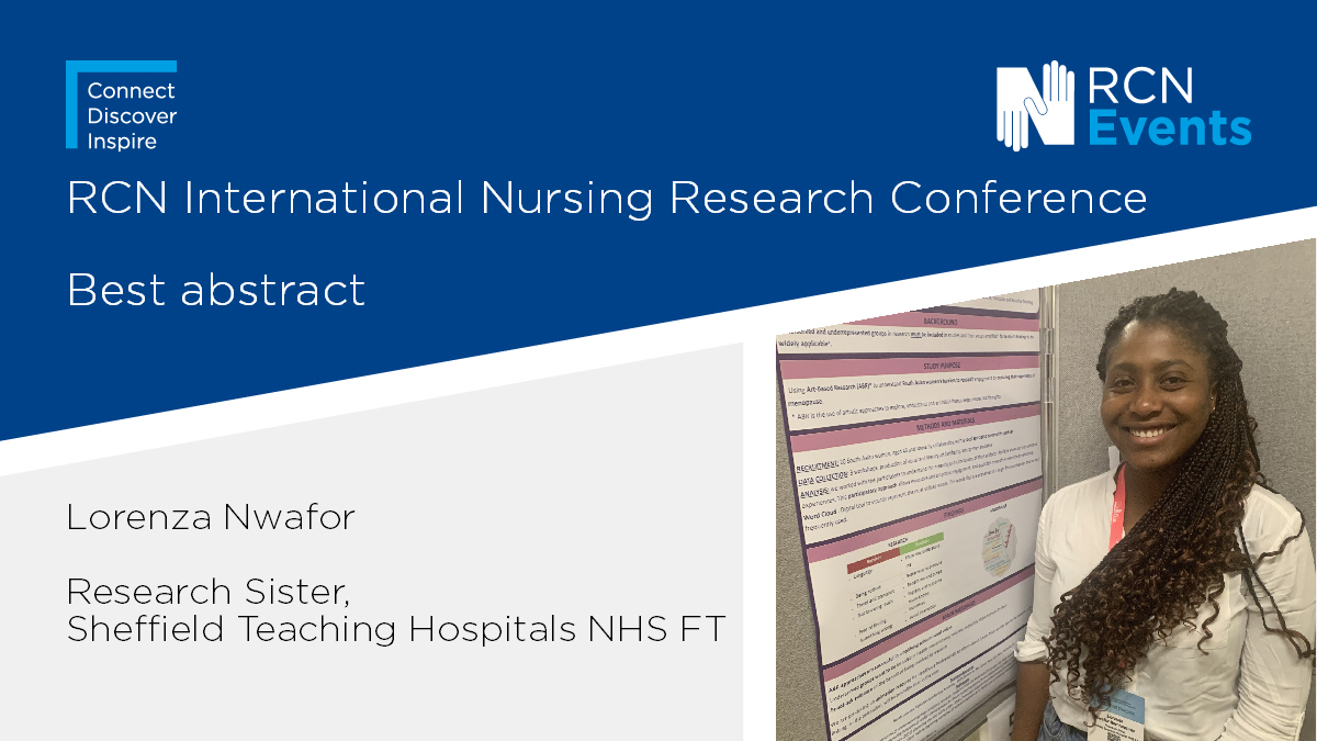 RCN Research Forum (@rcnresforum) on Twitter photo 🏅Best abstract #RCNresearch24 is awarded to Lorenza <a href="/CRFSheffield/">NIHR Sheffield CRF</a>
'No decision about me without me’: Using arts-based research approaches to understand the barriers to involvement and participation in research among women from the South-Asian population
1/4 🏅Best abstract #RCNresearch24 is awarded to Lorenza <a href="/CRFSheffield/">NIHR Sheffield CRF</a>
'No decision about me without me’: Using arts-based research approaches to understand the barriers to involvement and participation in research among women from the South-Asian population
1/4
