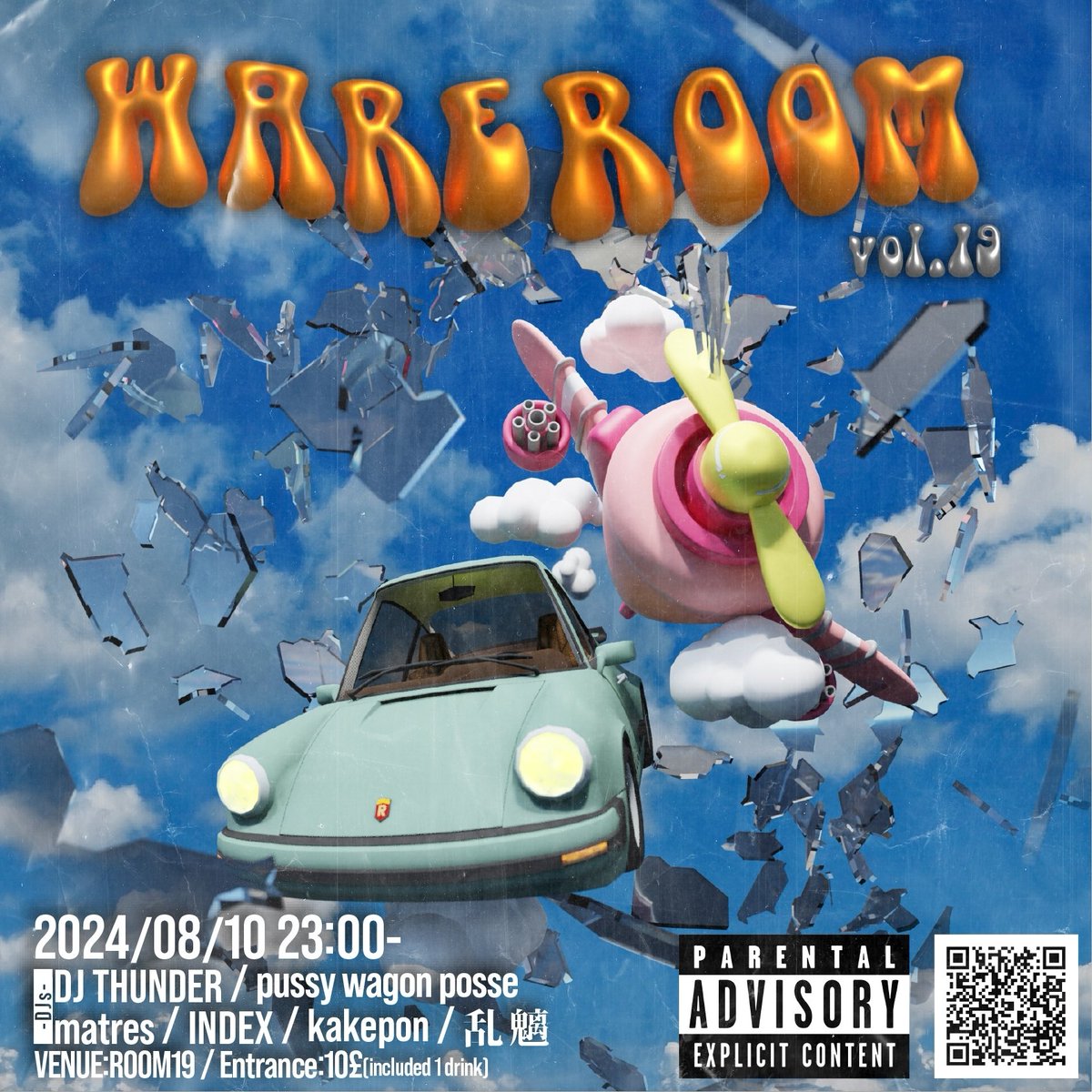 mat_res's tweet photo. 🚙🇬🇧🪽 Next #WAREROOM is... ☁️💷🛩️
10/Aug/2024
11pm - late
Venue: ROOM19/Osaka
Door: £10
Guest DJs:
DJ THUNDER
pussy wagon posse
Resident DJs:
matres
kakepon
INDEX
乱魑
Together We Rave🙂 https://t.co/CmOs8BvSCD