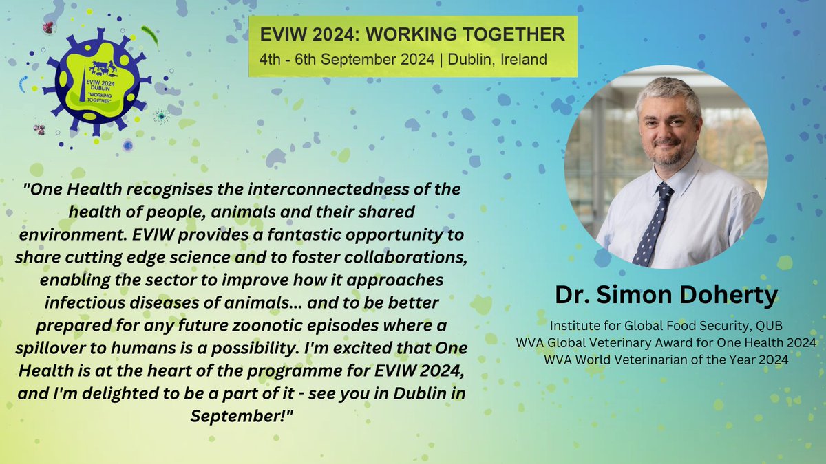 Join us at EVIW 2024 in Dublin from 4th-6th September to share cutting edge science and foster collaborations with your peers. Our Standard Registration deadline is today⏰ Register now to avail of this reduced rate! #ECI2024 #OneHealth