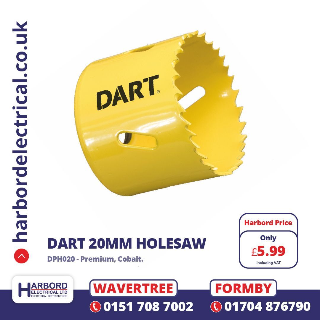 HarbordLtd's tweet image. Just one of our quality products. 20mm Premium Holesaw from DART.

Purchase online: buff.ly/4d7H5fu

#Dart #HoleSaw #Quality #PremiumProduct