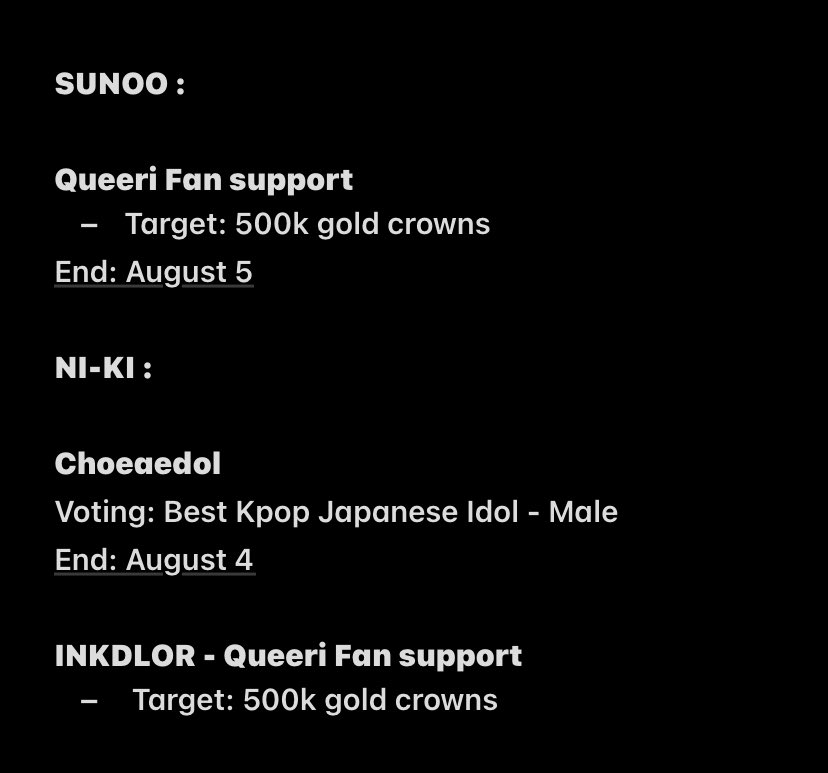 EN-TTENTION‼️

Now's the time to shower our love and support on #ENHYPEN! We need your votes for ENHYPEN as a group and for each member. Your votes can make all the difference! So let's unite and make ENHYPEN proud. Your votes matter.

#ENHYPEN_XO
#ENRADIOHYPE