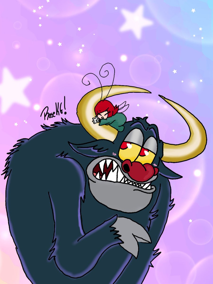 Rosesasi7's tweet image. Annoying 🧚🏻‍♀️ 
#BadPhoneDrawing
#CupheadOc
#CupheadTheDevil