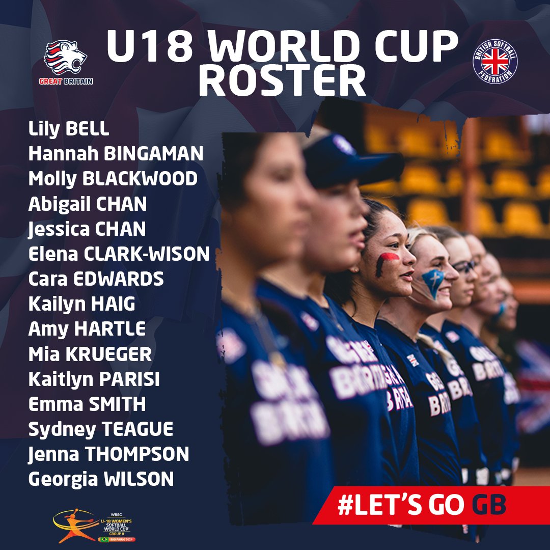 Representing Britain in Brazil.

Here's our squad for the U-18 World Cup - first game tonight at 10 PM BST // 6 PM Brazil

#LetsGoGB