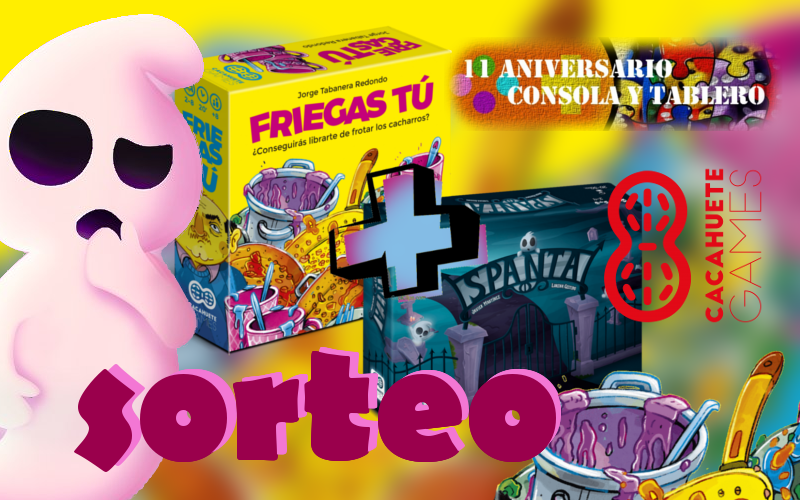 SORTEO 11 ANIVERSARIO: FRIEGAS TÚ + SPANTA. ¿Quieres este pack?

1⃣ Sigue a <a href="/Cacahuete_Games/">Cacahuete Games</a> y a <a href="/consolaytablero/">Consola y Tablero</a> 
2⃣ Menciona a tus amigos
3⃣ Repostea

¡Hasta el lunes 29 de julio, a las 23:59! Válido para residentes en España. #juegosdemesa #sorteo #verano