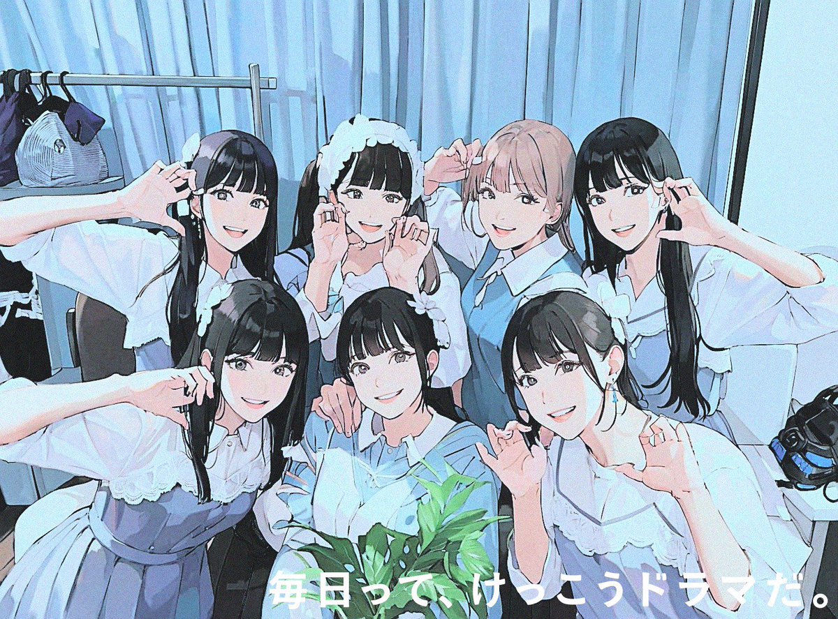 mutsu36066775's tweet photo. 集合写真をイラストにしました🤗
#towan_1125 #mamimumemoe0307 #o2_ri24 #takane_1227 #kinusaki_uta #Nonami_ayano #coconadayo25 #matsuri_channn_ #shizuku_6_1 #banno_mirin #khn_5858 #na__ochu https://t.co/we5lngsPDk