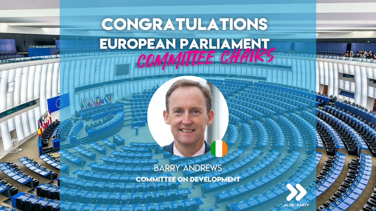 ALDE Party (@aldeparty) on Twitter photo 👏 Congratulations to <a href="/BarryAndrewsMEP/">Barry Andrews MEP</a>, just elected Chair of the European Parliament's Committee on Development (DEVE)! 🇪🇺
<a href="/EP_Development/">DEVE Committee Press</a> #ALDEParty 👏 Congratulations to <a href="/BarryAndrewsMEP/">Barry Andrews MEP</a>, just elected Chair of the European Parliament's Committee on Development (DEVE)! 🇪🇺
<a href="/EP_Development/">DEVE Committee Press</a> #ALDEParty