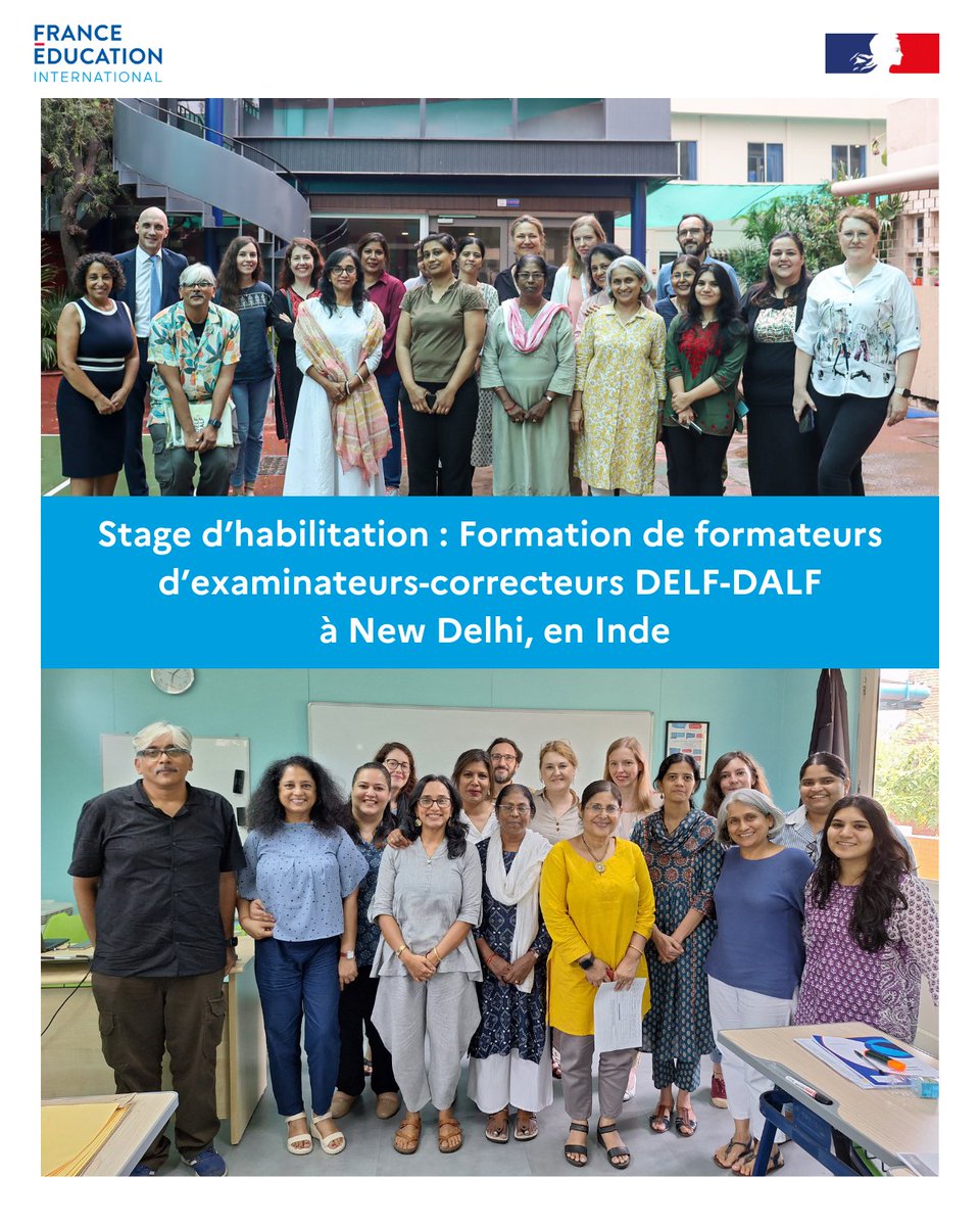 TCFDILFDELFDALF's tweet image. Retour sur un nouveau stage d’habilitation organisé par @ifiofficiel à New Delhi, en Inde, animé par notre experte Valérie Derkx, ingénieure pédagogique au bureau des diplômes du département évaluation et certifications.