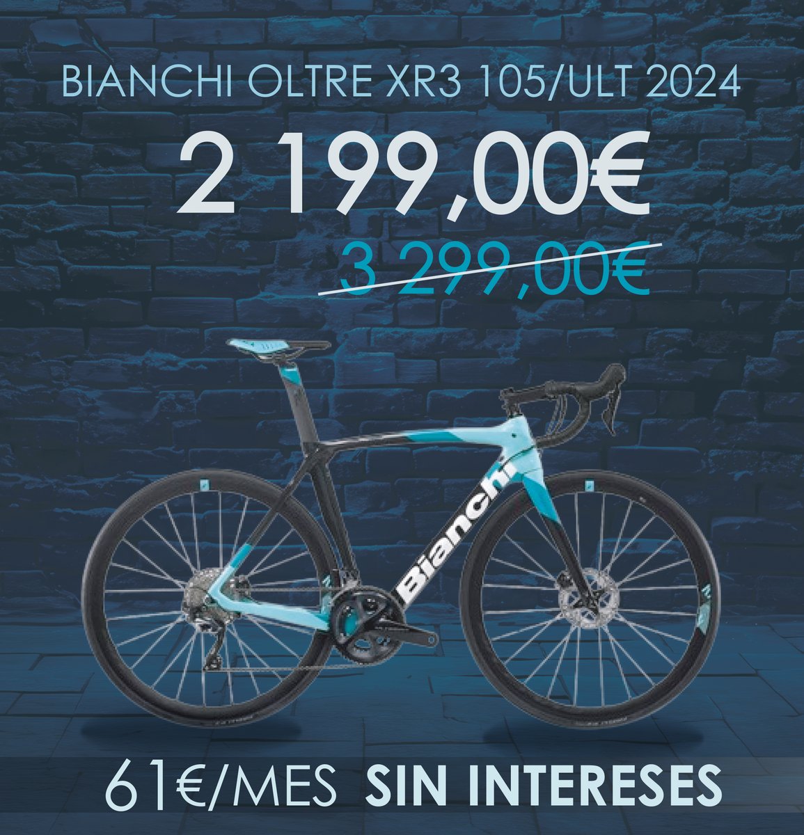 bikestocks's tweet photo. 📷 Bicicleta Bianchi Oltre XR3 105/ULT 2024 📷
Esta joya de la ingeniería está lista para llevarte al siguiente nivel en cada ruta que enfrentes. 
📷 https://t.co/QJ7GIZYBPG
.
.
#bikestocks #BikestocksMadrid #BikestocksBarcelona #Bianchi #RideBianchi #BianchiBikes #OltreXR3 https://t.co/5M6MDN4iNE