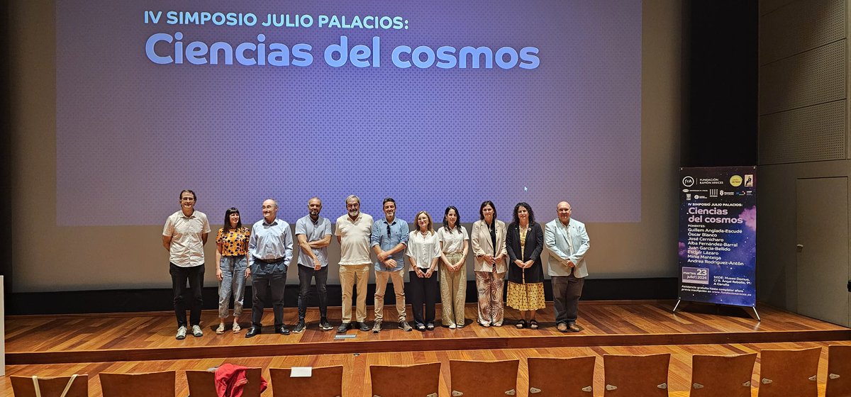 O IV Simposio Julio Palacios, que  está tendo lugar hoxe no Museo Domus, propón unha introspectiva ás ciencias do espazo, a través dun completo programa sobre as “Ciencias do Cosmos”, organizado pola @fundacionareces, a Cátedra Julio Palacios do @csic, a @uimp1 e a #UDC.