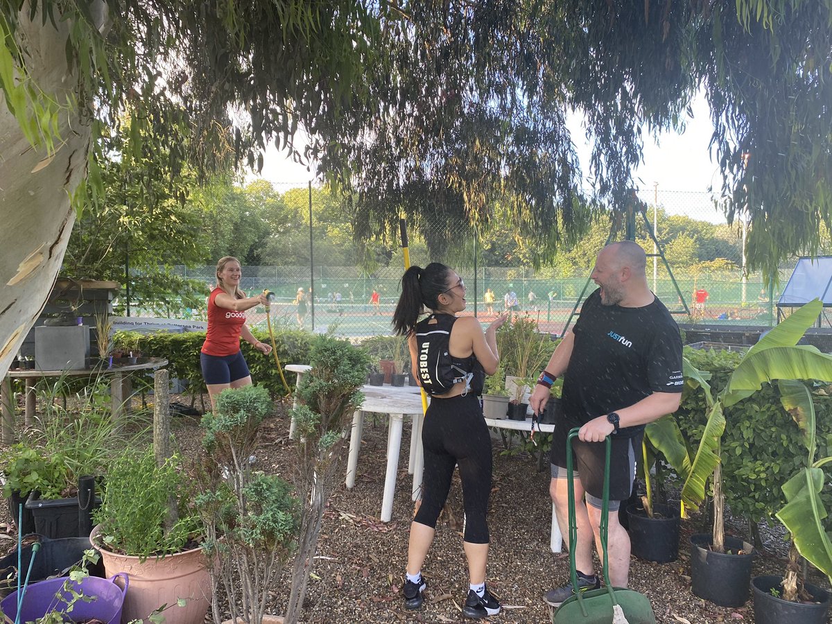 We were happy to do lots of jobs at the gorgeous <a href="/thrivecharity/">Thrive</a> garden in battersea park last night, when it wasn’t just that plants that got a watering! (Promise we did work hard too 😄)
