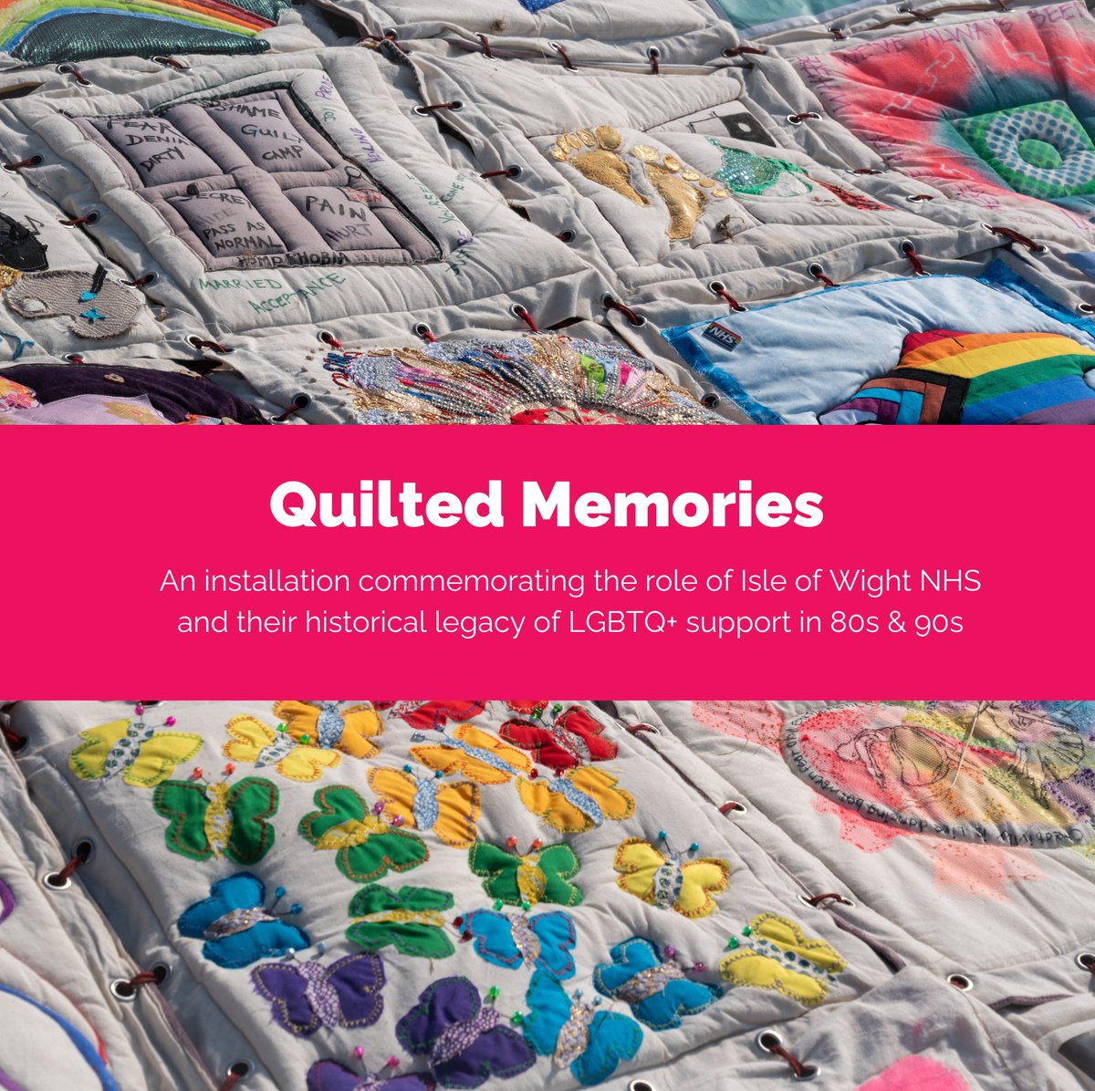 StoneCrabs Theatre (@stonecrabstc) on Twitter photo QUILTED MEMORIES, LGBT+ History installation commemorating the role of Isle of Wight NHS and their historical legacy of LGBTQ+ support in the 80s & 90s <a href="/CCastleMuseum/">CarisbrookeCMuseum</a> July - Oct .
This is an @OutOnIslandIW #PrideInSelfPrideInPlace event
Thanks <a href="/HeritageFundL_S/">The National Lottery Heritage Fund London & South</a> <a href="/HeritageFundUK/">The National Lottery Heritage Fund</a> QUILTED MEMORIES, LGBT+ History installation commemorating the role of Isle of Wight NHS and their historical legacy of LGBTQ+ support in the 80s & 90s <a href="/CCastleMuseum/">CarisbrookeCMuseum</a> July - Oct .
This is an @OutOnIslandIW #PrideInSelfPrideInPlace event
Thanks <a href="/HeritageFundL_S/">The National Lottery Heritage Fund London & South</a> <a href="/HeritageFundUK/">The National Lottery Heritage Fund</a>