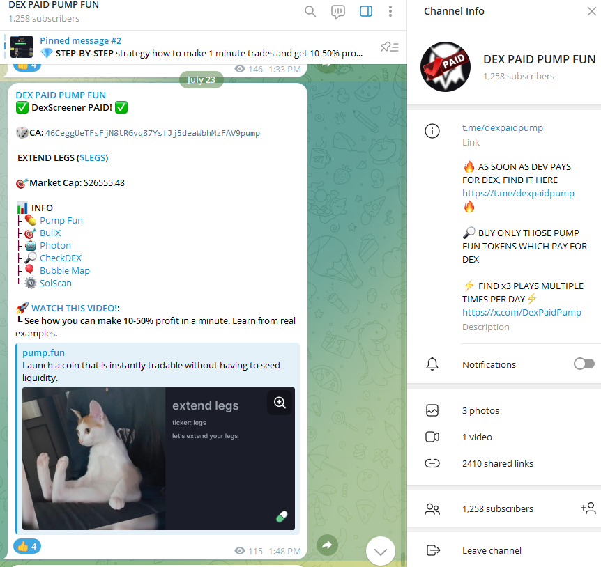 Dex Paid Pump tweet media