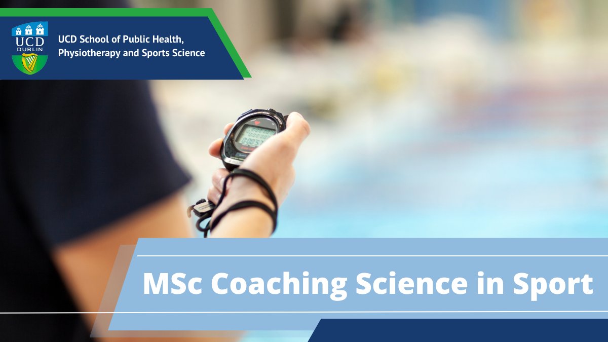 Applications for our MSc Coaching Science in Sport, 1-year full-time programme starting Sept 2024, will close on 23 AUGUST. The programme is suitable for people who want to extend their scientific knowledge and understanding of the sports coaching process. hub.ucd.ie/usis/!W_HU_MEN…