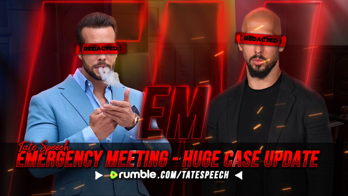 EMERGENCY MEETING - HUGE CASE UPDATE

Tonight, July 23

Watch it live on Rumble: rumble.com/v580d1m-emerge…