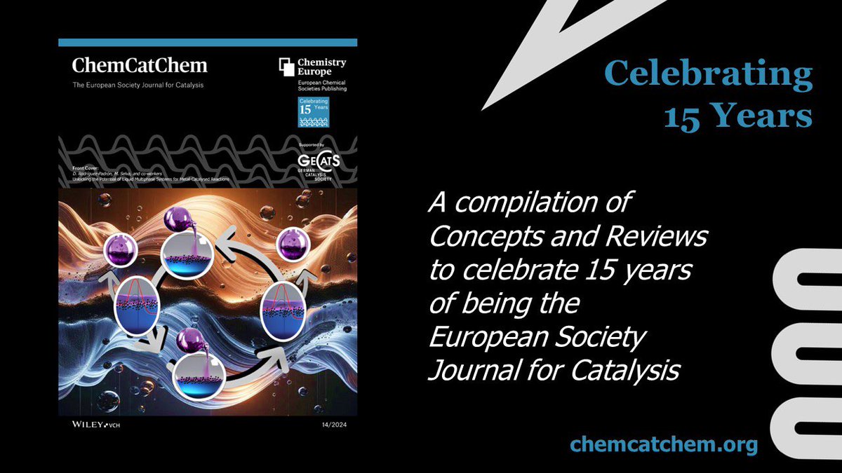 🎂The celebration continues! We invite you to read our latest issue, a compilation of Concepts and Reviews that were recognized by reviewers for their high quality and relevance to the #catalysis community. Enjoy! …mistry-europe.onlinelibrary.wiley.com/toc/18673899/c…