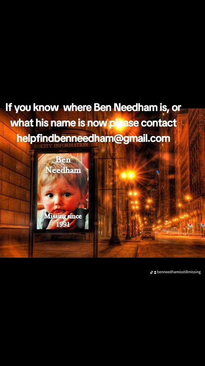FindBenNeedham's tweet image. 33 years missing tomorrow Ben #MakeThatCall @findbengreek #HelpFindBen