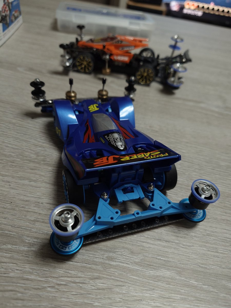CalvinTmd's tweet photo. この車をもっとかっこよくするにはどうすればいいでしょうか?🤔🙄🤔🙄
#ミニ四駆
#mini4wd
#tamiya
#protosaberjb
#super2chassis https://t.co/g2vCaUsUsS
