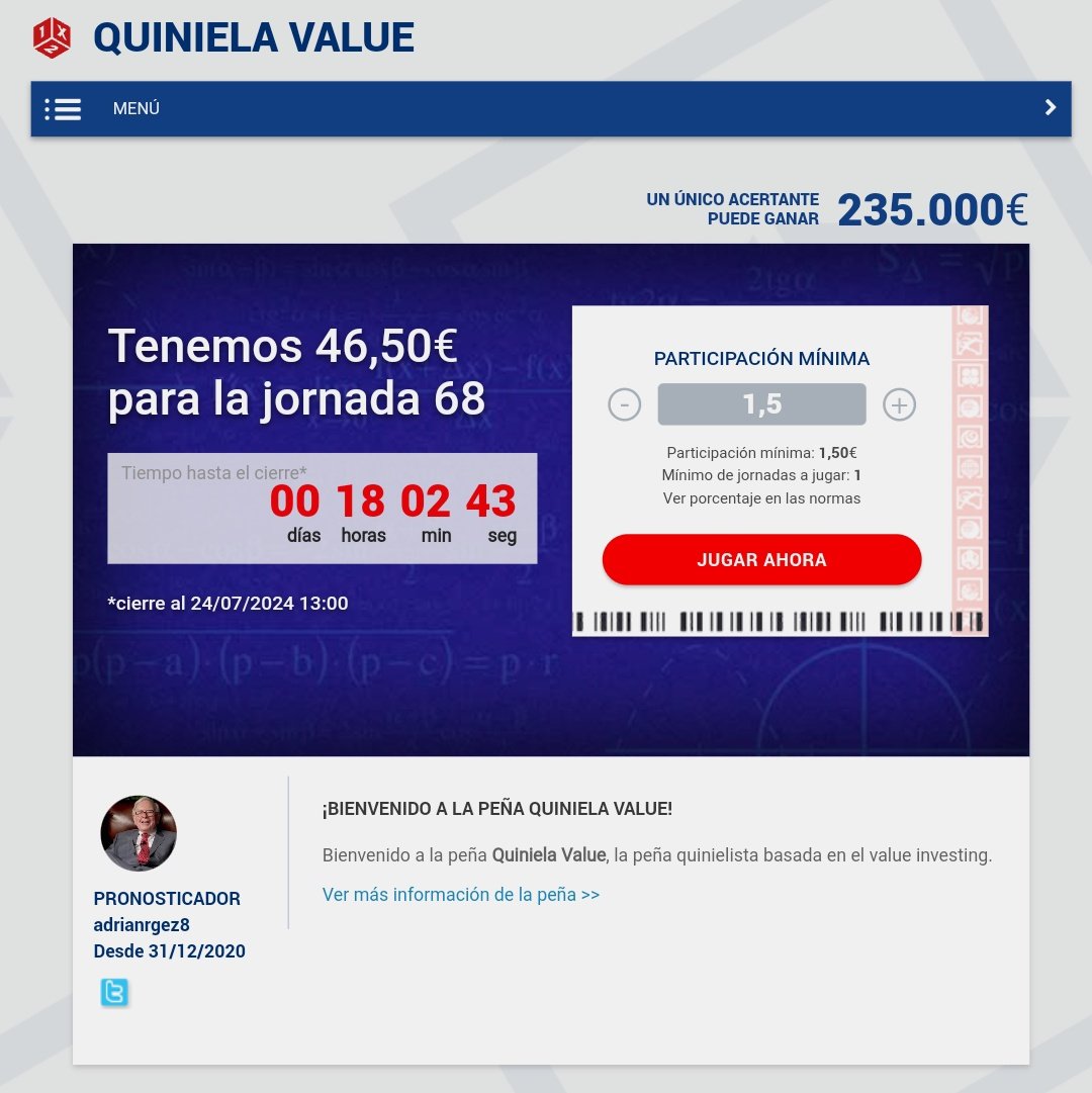 quiniela_value's tweet photo. ⚽ MAÑANA tenemos jornada!

https://t.co/oMn0lWTi4s https://t.co/SjkrHXoOHS