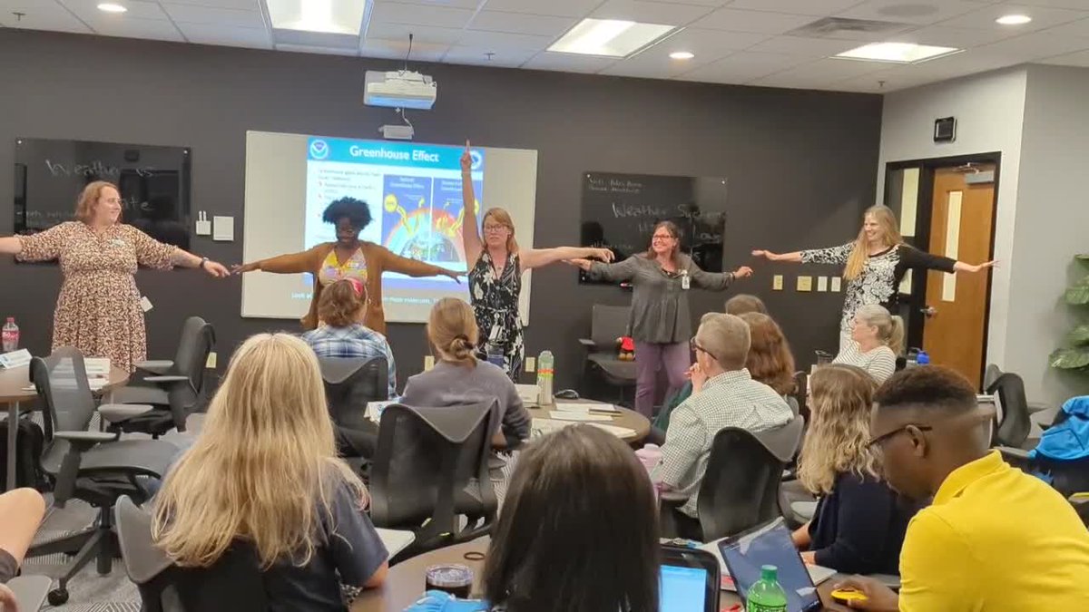 AMSeducation's tweet photo. What an incredible start to Project Atmosphere! Drs. @CalUClimatology and @windbarb have filled our first day with so much invaluable knowledge. Can't wait to absorb more! #teachers #weather
Learn more about our #ProjectAtmosphere program: https://t.co/zRHeONIfGa https://t.co/LgNYDqPVu1
