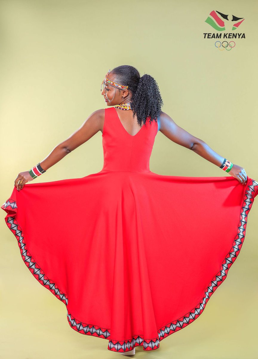 OlympicsKe's tweet photo. Celebrating vibrant colors, traditions and stories that make our country unique.
Opening ceremony kit for #TeamKenya 🇰🇪 

Designed by; @Joyieeeeee_ 
Dresses sponsored and produced by; @VivoFashionGrp 
Beaded Accessories; @UshangaKE 
Stylist; @ConnieAluoch 

#TeamKenya 
#HesabikaNaMabingwa