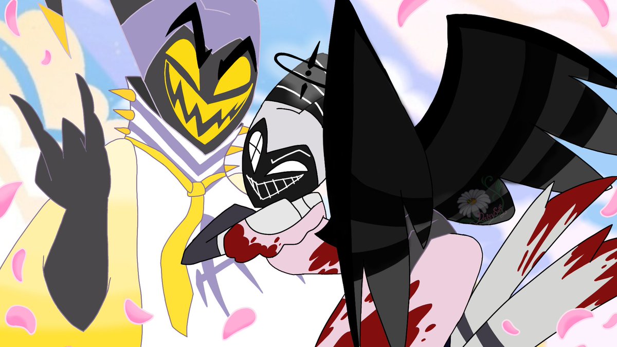 _DaisySage_'s tweet photo. Day: 7 Marriage 
Forgot to post this oops! But this art week was fun!💜✨️
#GuitarspearWeek #guitarspear
#guardrock #HazbinHotelFanart #hazbinhotel #HazbinHotelAdam #HazbinHotelLute #adamxlute #lutexadam https://t.co/X7Z0N8EPFk