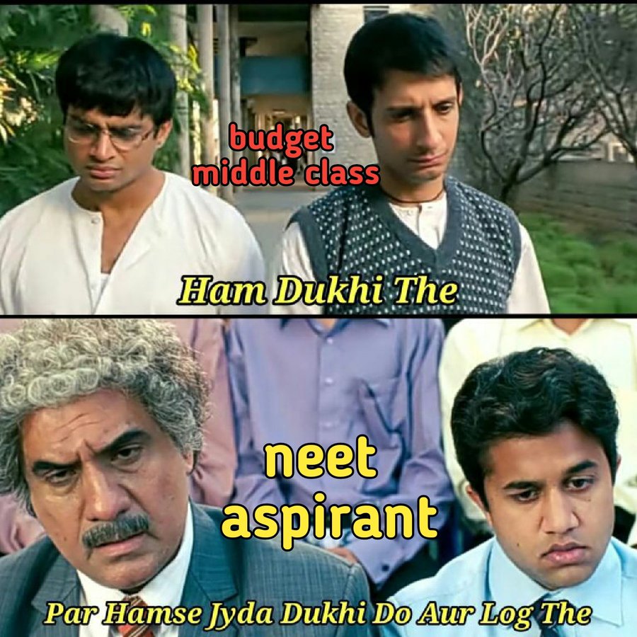 Rukaiya_khanam's tweet photo. "आज हम #Budget  स��� भी दुखी है और #NEET से भी!"
- लाखों भारतीय परिवार।

#NEETPaperLeak #Budget2024 https://t.co/qcZqPwJFeS