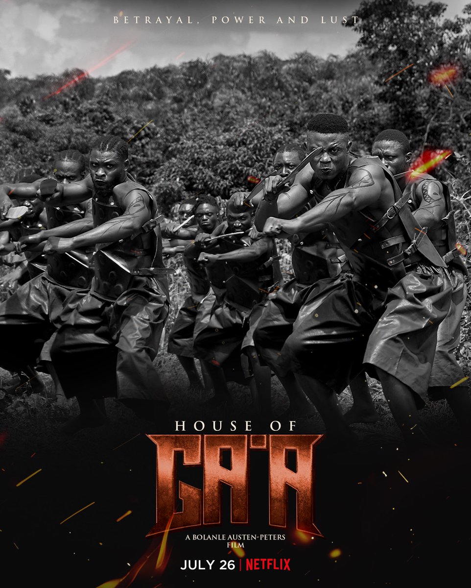 TerraKulture's tweet photo. The FIERCE WARRIORS of GAโA! ๐โ๏ธ๐ก๏ธ๐ฅ In less than 3 days, you'll see what they're made of. ๐ฅ๐ฅ July 26 is almost here! Set your reminders. ๐ Only on @naijaonnetflix @netflix
Directed by @bolanleap
Produced by @bolanleap @delongjoe
#HouseofGaa #Netflix #bapproduction https://t.co/EiMDszk4TQ