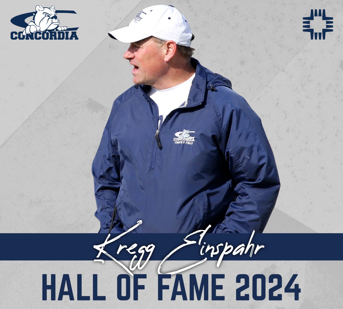 ⭐ HALL OF FAME | CLASS OF 2024 ⭐

🎽 Kregg Einspahr '82

• Will join CUNE HOF as coach, in addition to induction as an athlete.
• 24 seasons as Head Coach of <a href="/cunetfxc/">CUNE Track & Field/XC</a>.
• 2x National Championship HC (2015 / 2016) and 7x national runner up HC; 3x NAIA National COY.
•