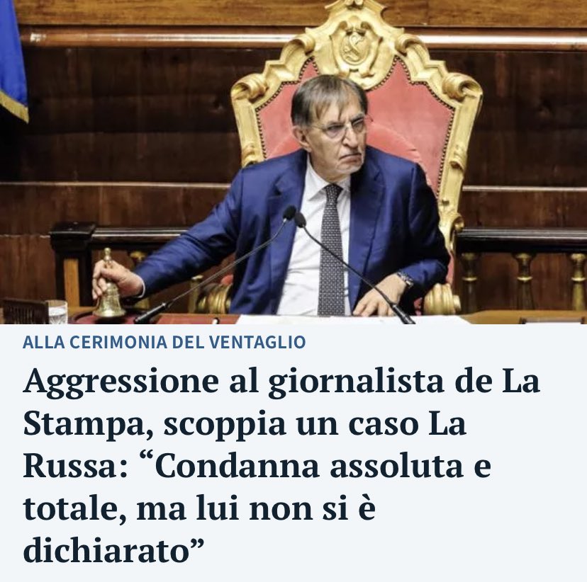 baffi_francesco's tweet photo. Quanto fa schifo la seconda carica dello Ststo?
"Lui non si è dichiarato" riferito al libero giornalista della Stampa. Cosa doveva presentare il tesserino sanitario? https://t.co/xD96pyFH1a