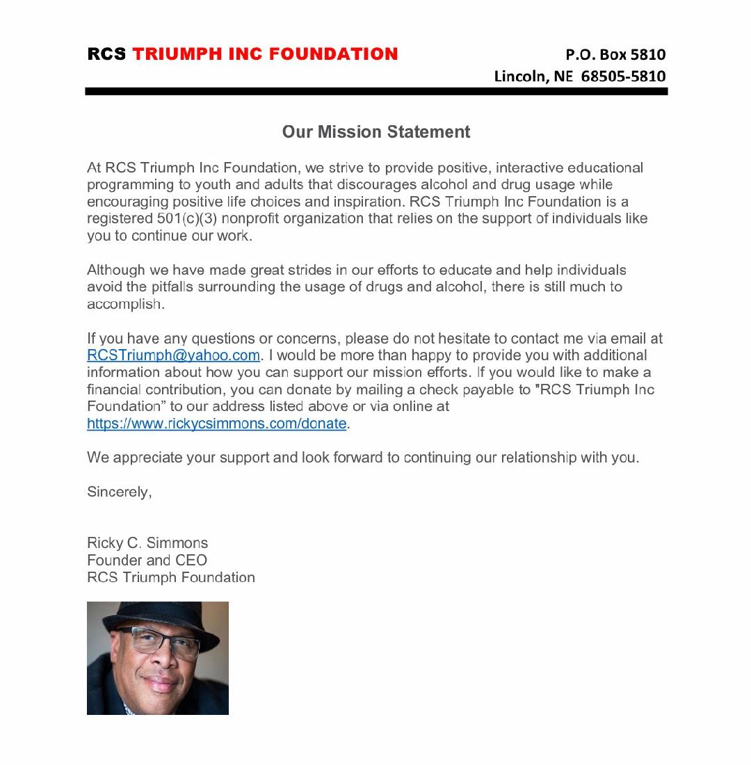 RickyCSimmons's tweet image. RCS Triumph Inc. Foundation really appreciates all your love and support. To donate click on this link: RickyCSimmons.com/donate Thank You! Stay Humble! Happy as always! #LookLikeSomebody #RCS7 #RickyAnotherDayInParadise