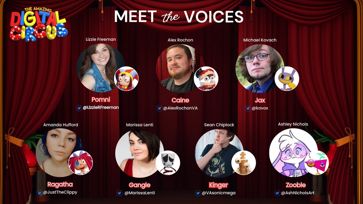 Trijosh1's tweet photo. Here's to the Amazing Digital Cast!

#nationalvoiceactorday #nationalvoiceactorday2024 #NVAD #NVAD2024 #HappyNationalVoiceActorDay @YouTube #YouTube #TheAmazingDigitalCircus @LizzieRFreeman @AlexRochonVA @kovox @JustTheClippy @MarissaLenti @VAsonicmega @AshNicholsArt https://t.co/T4IftcmHsM