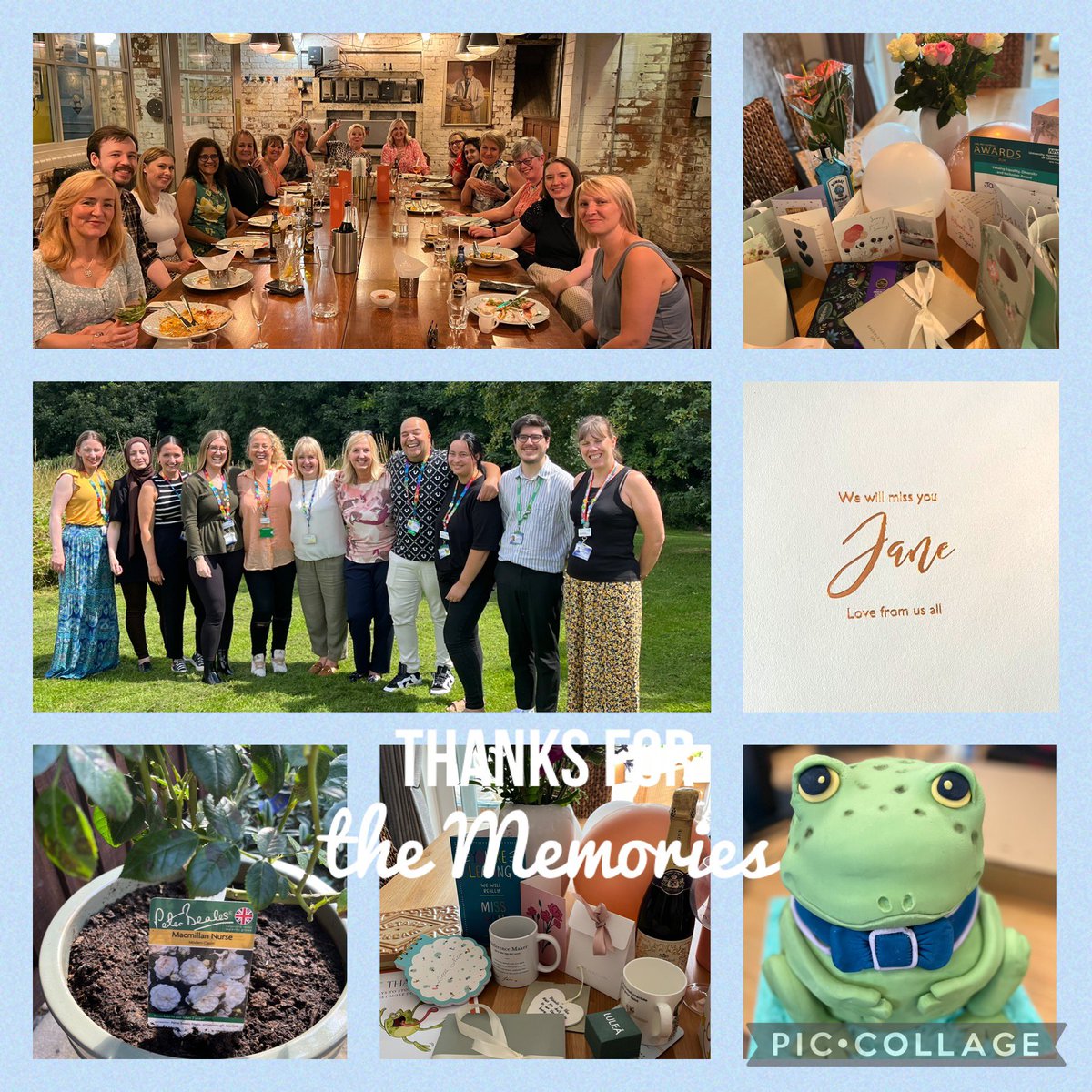 Jane Pickard π (@janepickard9) on Twitter photo An emotional week saying farewell to my amazing work family over the last 35 years. I feel totally overwhelmed. Thank you just doesnβt cut it, you are all fabulous. Excited to start my new role at the local hospice in a few weeks. I will miss you all so much ππ<a href="/Leic_hospital/">Leicester's Hospitals</a> An emotional week saying farewell to my amazing work family over the last 35 years. I feel totally overwhelmed. Thank you just doesnβt cut it, you are all fabulous. Excited to start my new role at the local hospice in a few weeks. I will miss you all so much ππ<a href="/Leic_hospital/">Leicester's Hospitals</a>