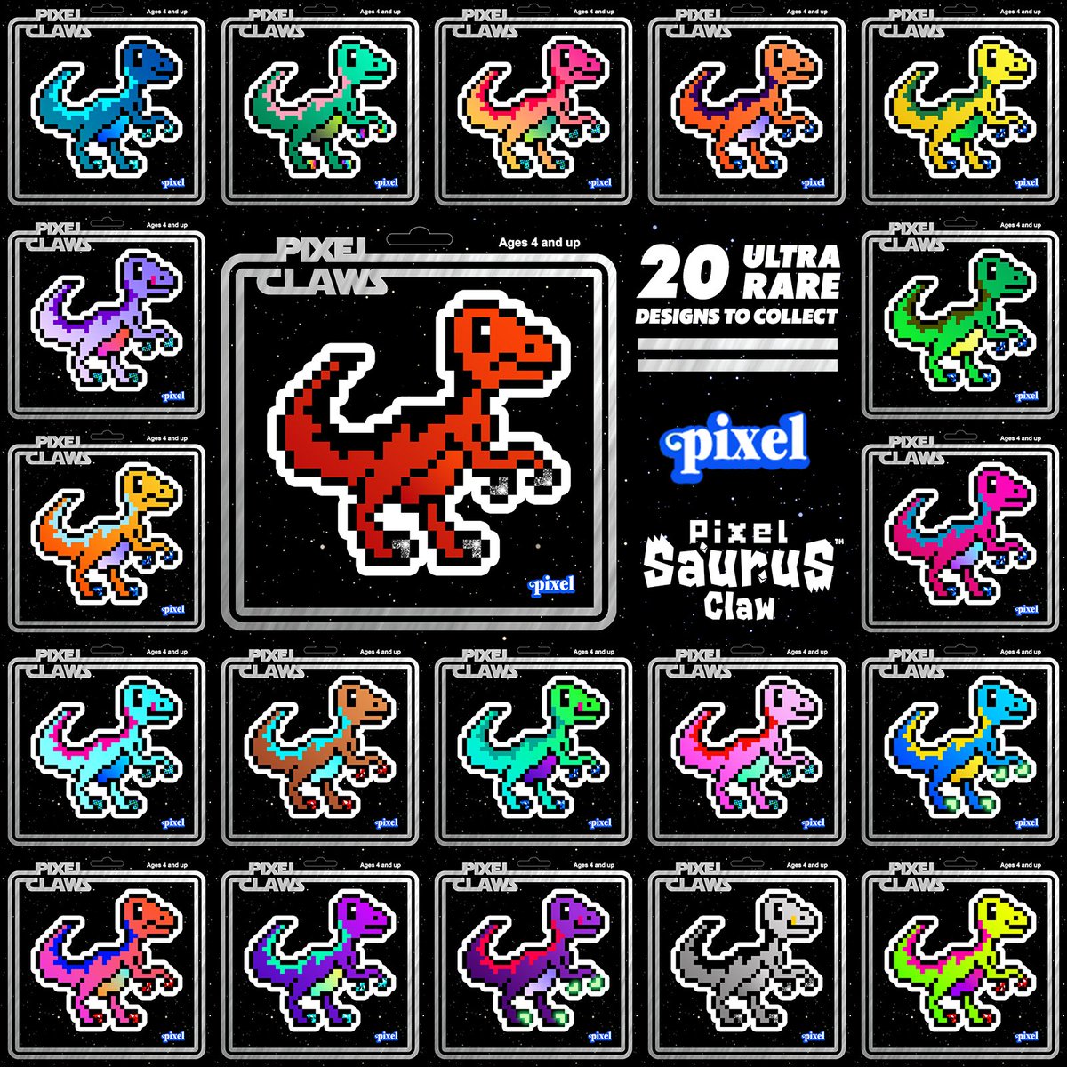 Will you mint one of the 20 x Ultra Rare Star Wars inspired designs from our new PixelSaurus® Claw collection?

Growing up, we LOVED the #StarWars movies, so we simply had to honour them (albeit subtly).

Minting NOW on #OpenSea | 0.03 ETH
✨  opensea.io/collection/pix…