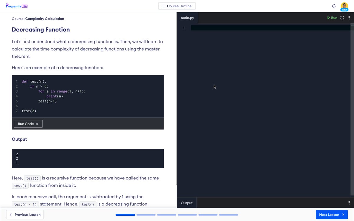 roshankc2000's tweet photo. #LSPPDay53

I am currently studying about Complexity Calculation as a basic part of DSA with Python. I studied about Decreasing Function, Recurrence Relation for Decreasing Function &amp; Solving Recurrence Relation with Master Theorem.

#60DaysOfLearning2024 #LearningWithLeapfrog https://t.co/UFvfyJhi2B