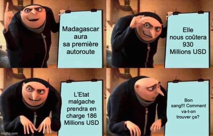 KeRafitoson's tweet image. #Madagascar Autoroute TNR-TMM, rappel utile du #CCOC La construction coûtera 930 millions USD. L’État 🇲🇬prendrait en charge 20% = 186 millions USD qui ne figurent pourtant pas dans la #LFR2024. D'où viendra donc l'argent? Qui sont les bailleurs ? Quelles en sont les…
