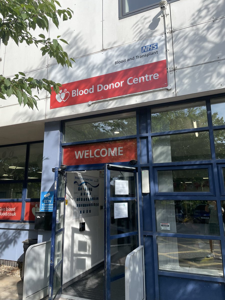 Quick dash from work to donate. If you are able do consider booking in, donations are pretty low at the moment <a href="/GiveBloodNHS/">Give Blood NHS 🩸🩹</a>