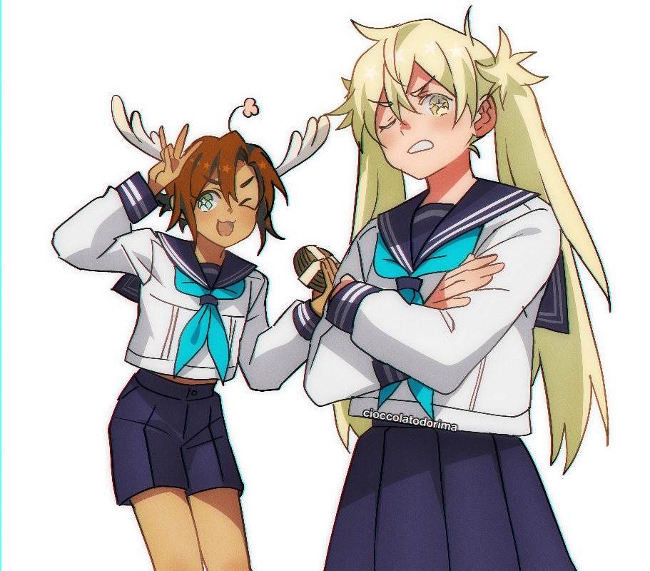 「crossover with my webcomic haha」|Cioccolatodorimaのイラスト