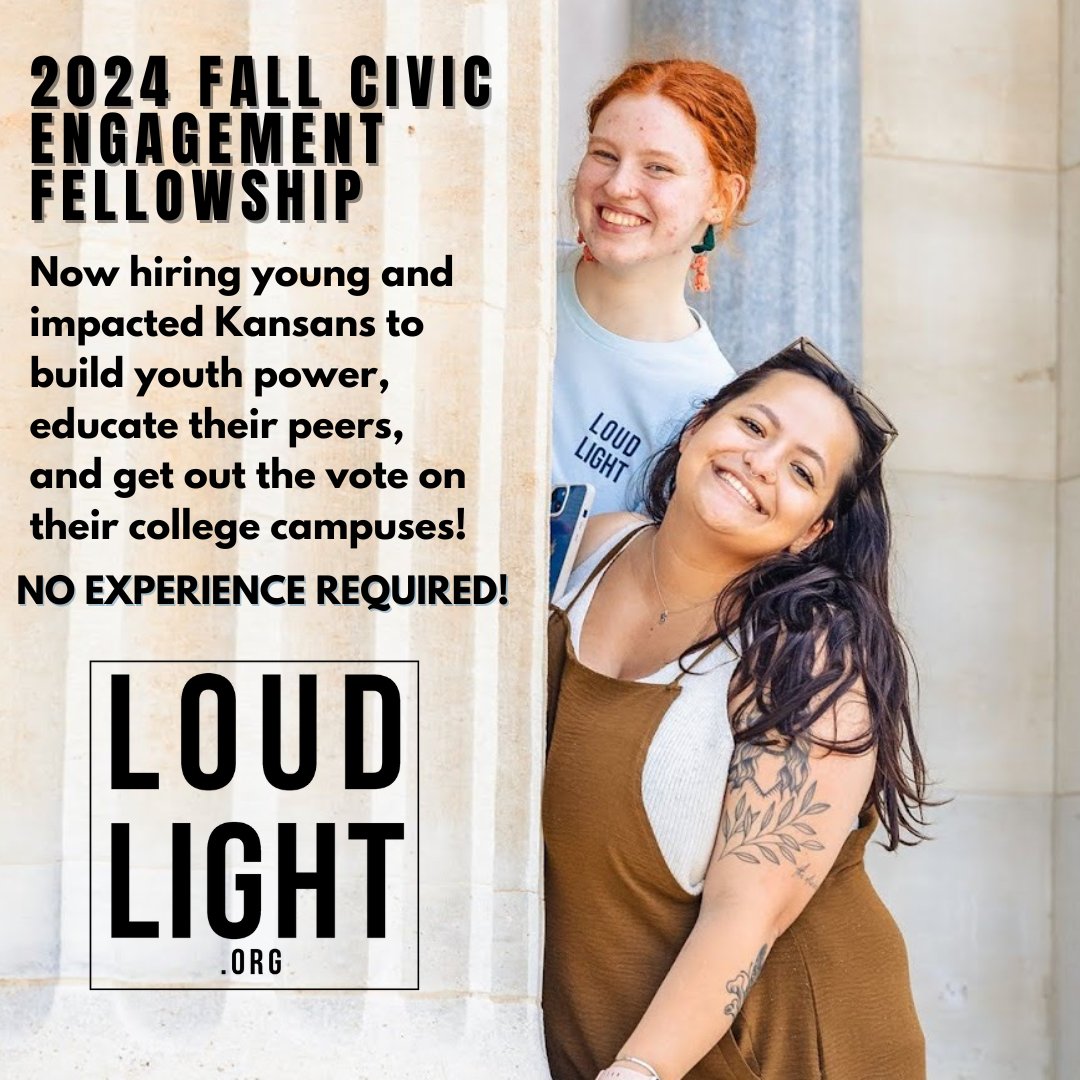 loud_light's tweet photo. We are STILL hiring and looking for students to work with us this fall π!
For more details go to https://t.co/hfUFCTuCER π
#kansas #ks #ksleg #kstate #ku #wichitastate #washburn #pittstate #forthaysstate https://t.co/Y4Wn7YqUo6